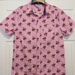 Disney Parks 2020 BingBong Pixar Inside Out Pink Buttondown Shirt